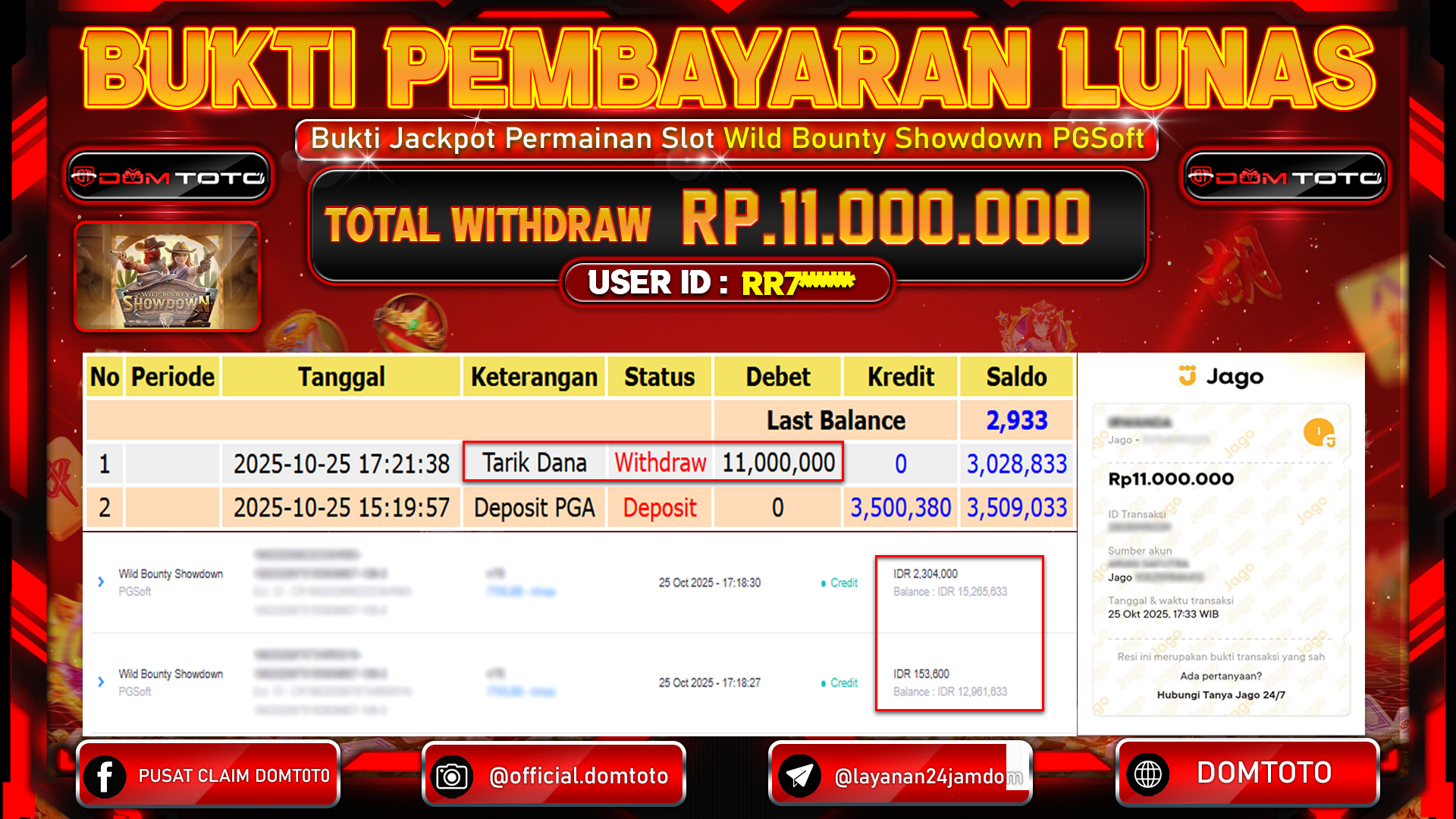 JACKPOT Slot Wild Bounty Showdown 25 OKTOBER 2025
